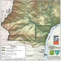 hells canyon wilderness map