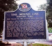 The Mound Line sign